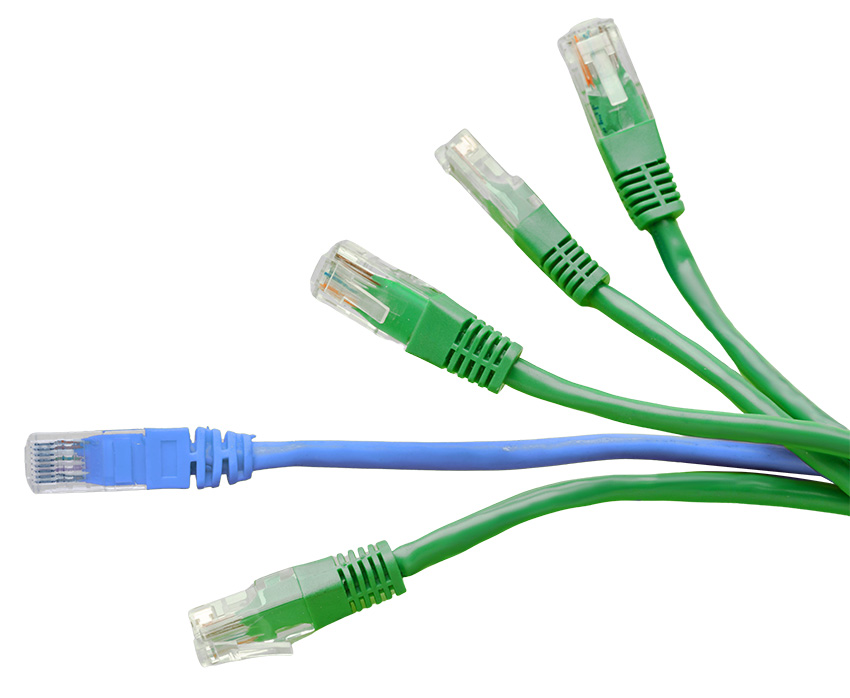 Prise RJ45 d'un réseau Voix données images